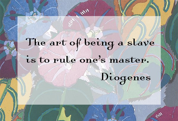 art of being a slave diogenes